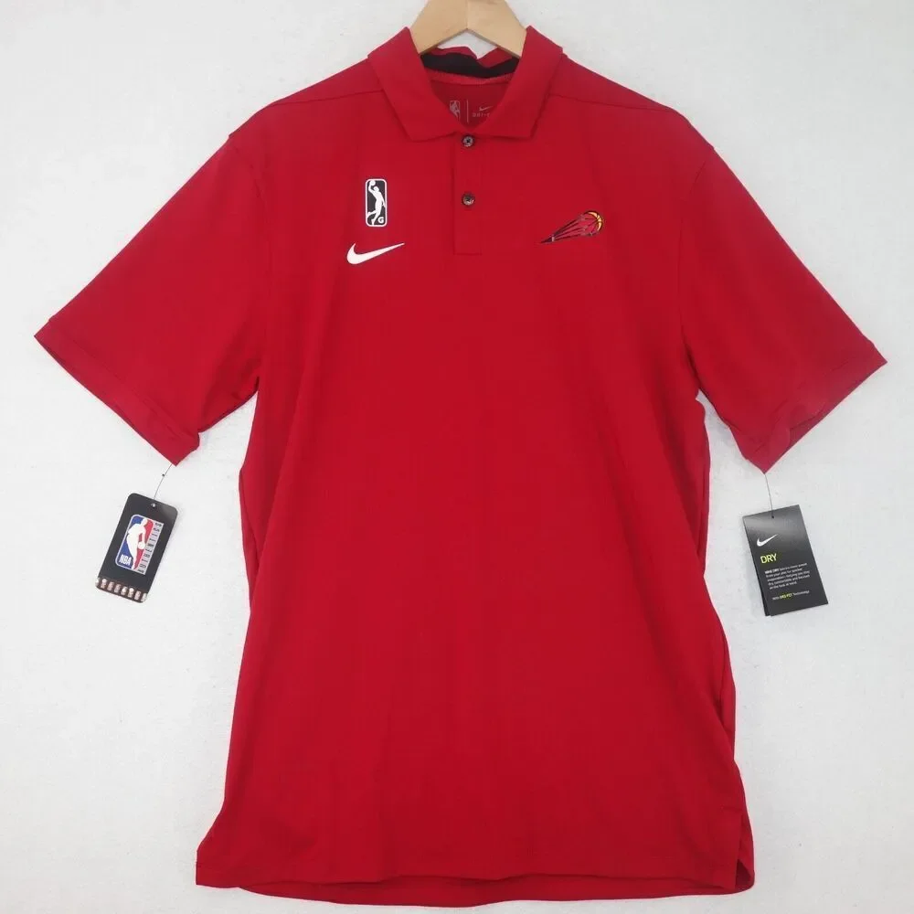 NEW Nike NBA G League SkyForce Dri-FIT Polo Shirt Men's Small RED